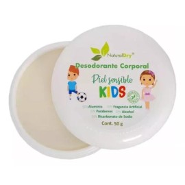 Naturaldry Desodorante Naturaldry Kids Piel Sensible 3 De 50g Natural