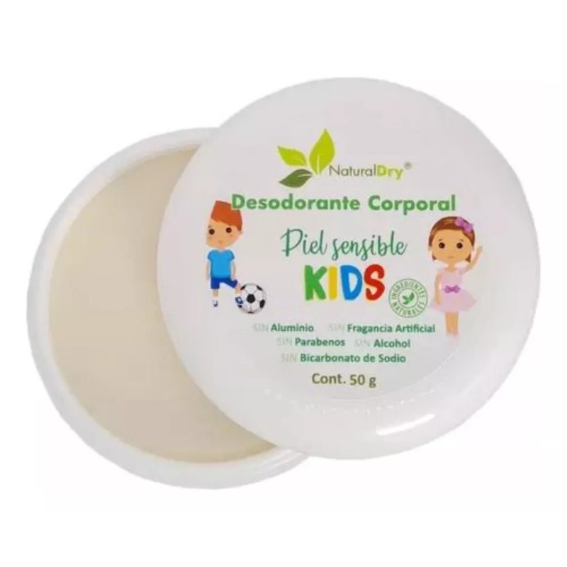 Naturaldry Desodorante Naturaldry Kids Piel Sensible 3 De 50g Natural