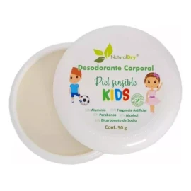 Naturaldry Desodorante Naturaldry Kids Piel Sensible 3 De 50g Natural