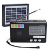 Solar Charging Radio Portable Radio with Emergency LED Flashlight Support