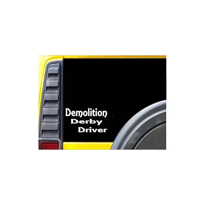 Demolition Derby Driver K541 6 inch Decal Sticker
