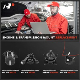 A-Premium Engine Motor Mount and Transmission Mount Kit Compatible with Acura TL 2009-2011 3.5L 3.7L, TL 2012-2014 3.7L, Automatic Transmission, 4-PC Set, Replace# 50870TA0A12