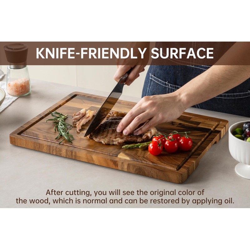 THETCHRY Walnut Cutting Boards for Kitchen, End Grain Wooden Chopping