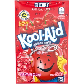 KOOL-AID CHERRY Unsweetened Drink Mix (12 Packets)
