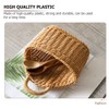Healvian Hanging Basket for Kitchen Ginger and Garlic Organizer Woven