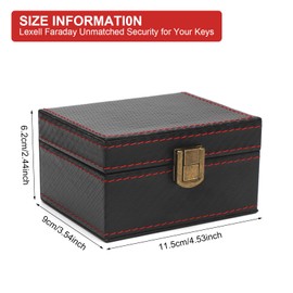 APOMOONS Faraday Box for Car Keys Faraday Pouch for Car Keys RFID Anti-Theft Signal Blocking Cage Keyless Entry Car Key Signal Blocker Box Signal Blocking Box for Car Keys Safe Protector