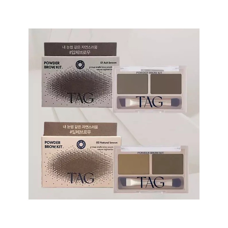 Tag 태그 파우더 브로우키트 1호 애쉬브라운 / 아이브로우 Tag Powder