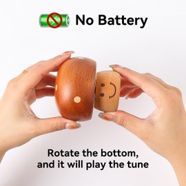Kafete You are My Sunshine Cute Mushroom Mechanism Music Box Adorable Wood Keepsake Gift for Women Teenagers Love Birthday, Christmas, Home Decor Gift, Encouraging Inspirational Present