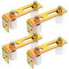 MorningRo 4 Pack Slide Gate Guide Roller Adjustable Dual Nylon