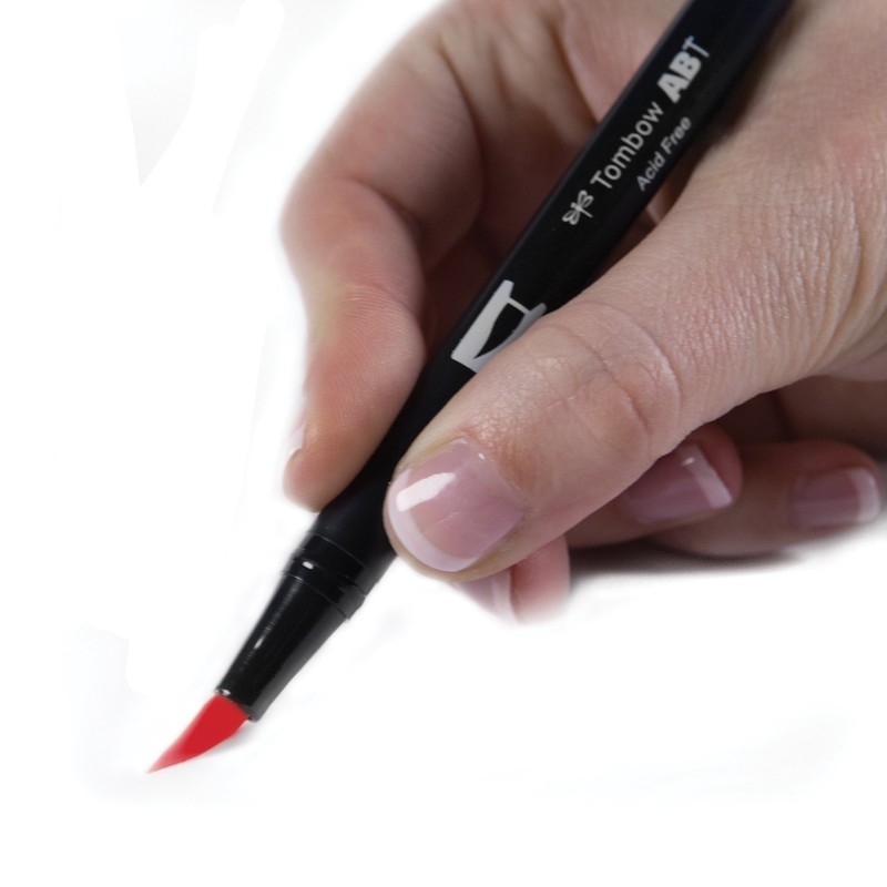 Tombow 56600 Dual Brush Pen Art Marker, 856 - Poppy