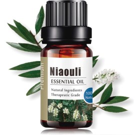 Aceites Esenciales de Niaouli Aromaterapia - Natural 100% de Aceite Esencial Natural Conjunto de Difusores y Humidificadores con Caja de Regalo Exquisita (UVa Natural, 10 ML) (Niaouli)