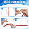 50pcs Weedless Wacky Rig Hooks Wacky Worm Hooks with Weed
