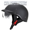 Cartman Motorcycle Open Face Helmet with Sun Visor Quick Release