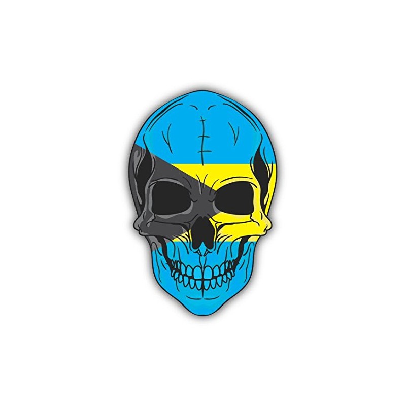 Zirni Skull Flag The Bahamas Sticker Decal Design