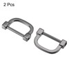 sourcing map 25mm(0.98") U Shape Horseshoe D-Rings Screw-in Buckle for