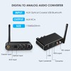 Convertidor de Audio Digital a Analógico Bluetooth Convertidor óptico a