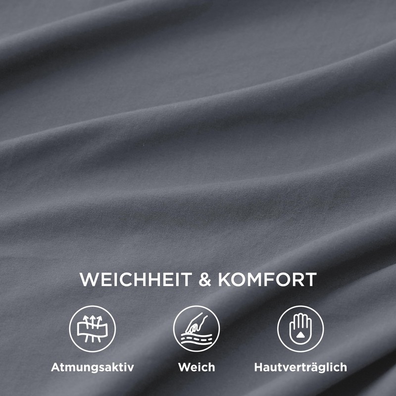 BEDSURE Fitted Sheet with Moisture Control 18-4006TCX 90x200+30 DE