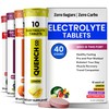 QUENCH COMPANY Quench Electrolyte Tablets 40 Count Instant Hydration, Electrolytes,