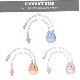 SUPVOX 3Pcs Nose Cleaning Tool Lightweight Nasal Aspirators for Newborns Safe and Booger Remover with Transparent Tube for Easy Observation Essential for Care