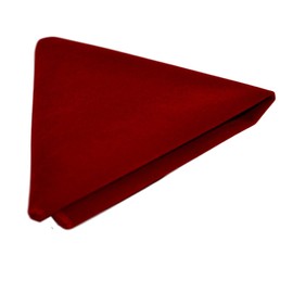 King & Priory Red Velvet Pocket Square, red