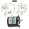 Mini Motor AC Synchronous Metal Gear Slow Speed Permanent Magnet