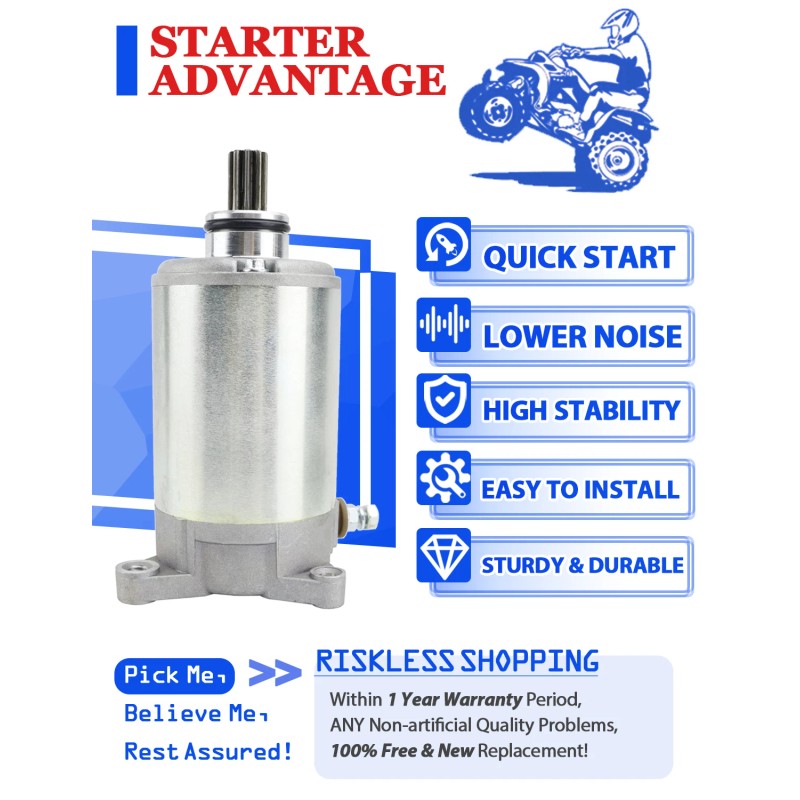Motorsupermarkets Starter for Can-Am Bombardier Commander 800R All Models 2012-2020