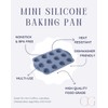 CG&CO. 2-Pack 12-Cup Silicone Mini Muffin Pan - BPA Free,