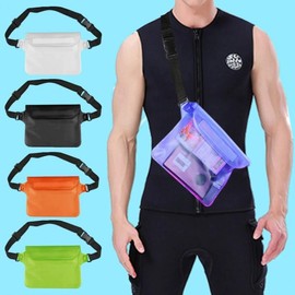 SelM White Waterproof Swimming Bag - Transparent Dry Beach Shoulder Pouch Waterproof Bag