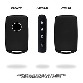 Funda llave compatible con Mazda 3 con 4 Botones. Cubre llaves de silicón para llave de auto. Protector de llaves compatible con Mazda 3. Accesorios Mazda 3. Carcasa para llaves. Car Key cover
