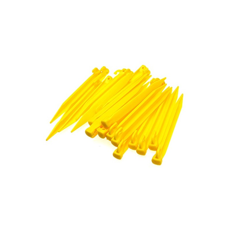 24pcs Plastic Tent Pegs Durable Spike Hook Awning Camping Caravan