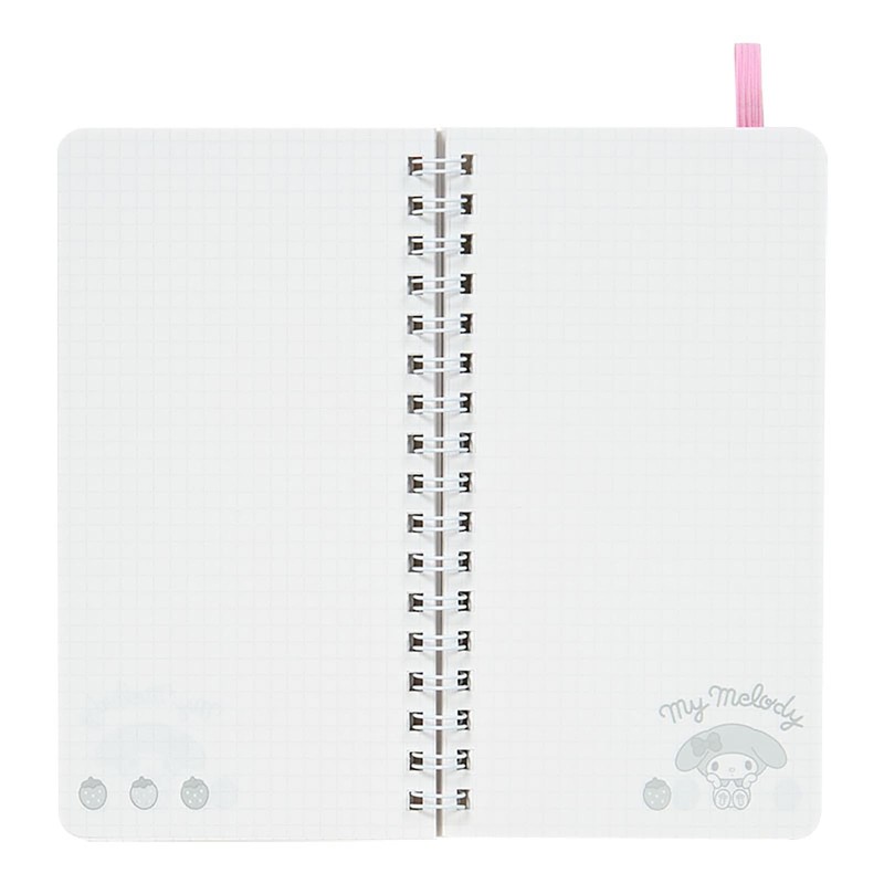 Sanrio 430773 My Melody Slim Ring Notebook with Elastic Band