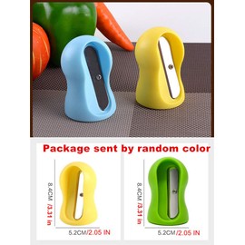 Easy Carrot Cucumber Spiral Curler Sharpener Crinkle Cutter Stainless Steel Carrot Flower Salad Decorating Maker Peeler for Fruits and Vegetable, Mini Funnel Spiral Slicer with Non-Slip Salient Point,