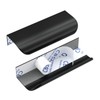 Peaha 12 Pack Black Finger Pulls for Cabinets 4in(100mm) Overall