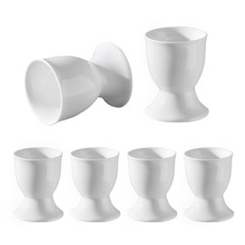 Feenmai Egg Cups Set of 6 Ceramic Egg Stand Holder Kitchen Egg Cup Small Fruit Cup Snack Candy Cup Egg Cups for Soft Boiled Eggs Breakfast Party Dinning 2.56 x 1.97 inch