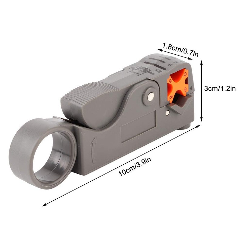 Heayzoki Cable Stripper Coaxial Wire Coax Stripping Tool,Mini Wire Stripper