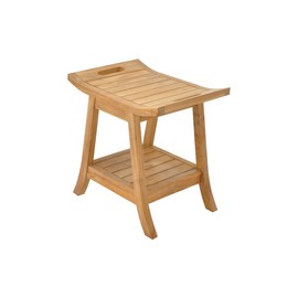 TeakFurnitureOutlet A-Grade Teak Adelaide Shower Seat 18" Stool/Bench