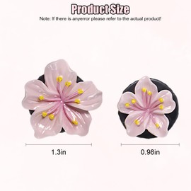 UHANBUT Flower Car Dashboard Air Vent Trim Clips, Cute Auto Air Conditioning Outlet Clip Diffuser Decorations, Colorful Aesthetic Vehicle Interior Accessories for Girls Women (6PCS)