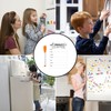 10-Piece Set Magnetic Board Fridge with Coloured Marker Pen Weekly