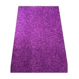 Barrilito Foamy Con Diamantina Carta Color Morado 10 Pza 21.5 X 28 Cm