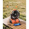 8” Portable Rechargeable Fan, Battery Operated Camping Fan with 27H