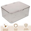 LABRIMP Hinged Storage Box for Desktop Organization Dustproof Multi-functional Organizer