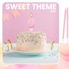 MTLEE Number 6 Birthday Candle with 12 Pcs Spiral Candles