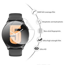 KUSINHOKA 3 Stück Schutzfolie kompatibel mit Blackview W40 1.43 Zoll, [Anti-Kratzen] Weiche TPU Displayschutzfolie, Vollständige Abdeckung HD Klar Anti-Fingerprint Folie für Blackview Smartwatch W40