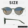 ZENOTTIC Multicolour Round Retro Sunglasses for Men & Women, Polarised