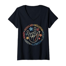Womens Special Education Teacher Inspirational SPED Teachers Autism V-Neck T-Shirt