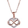 LuckyLy Collares para Mujer Acero Inoxidable y Zirconia Cúbica Regalos