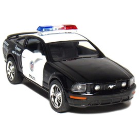 Kinsmart New 5" Kinsmart 2006 Ford Mustang GT Police Car Diecast Model Toy Cop 1:38 Scale