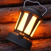 Camping Lantern Solar Powered USB Rechargeable Stepless Dimmable Retro Style
