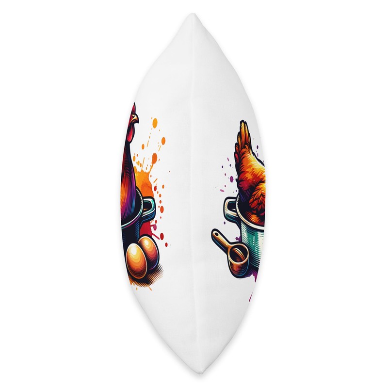 Pi 3.14 Funny Chicken Pot Pie Throw Pillow