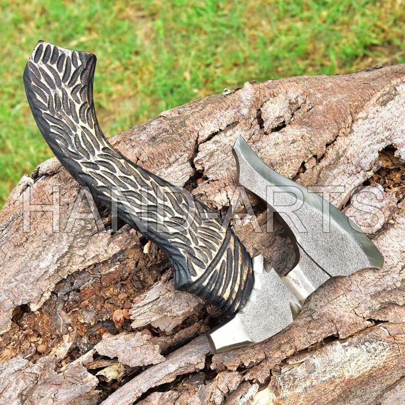 AX-2070 Handmade Carbon Steel Axe with Sheath